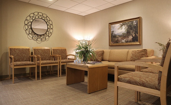 New Have dental office reception area