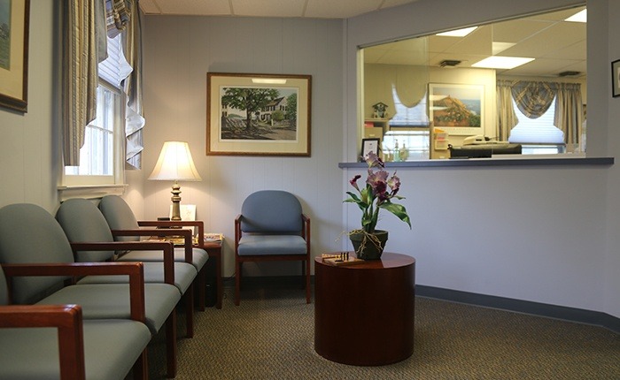 Dental reception desk