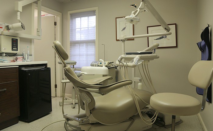 Dental exam chair