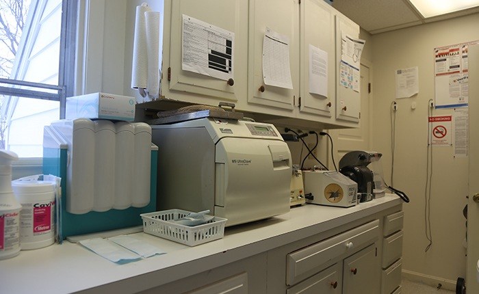 Dental lab and storage room