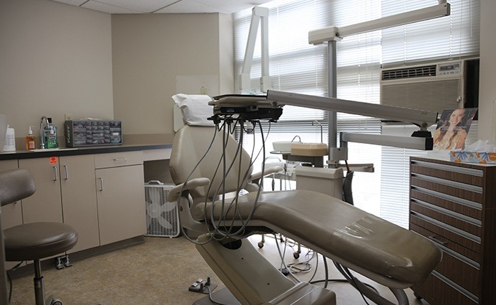 Dental exam chair