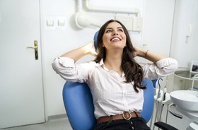 relaxed dental patient