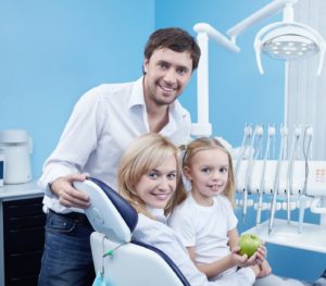 family at dentist